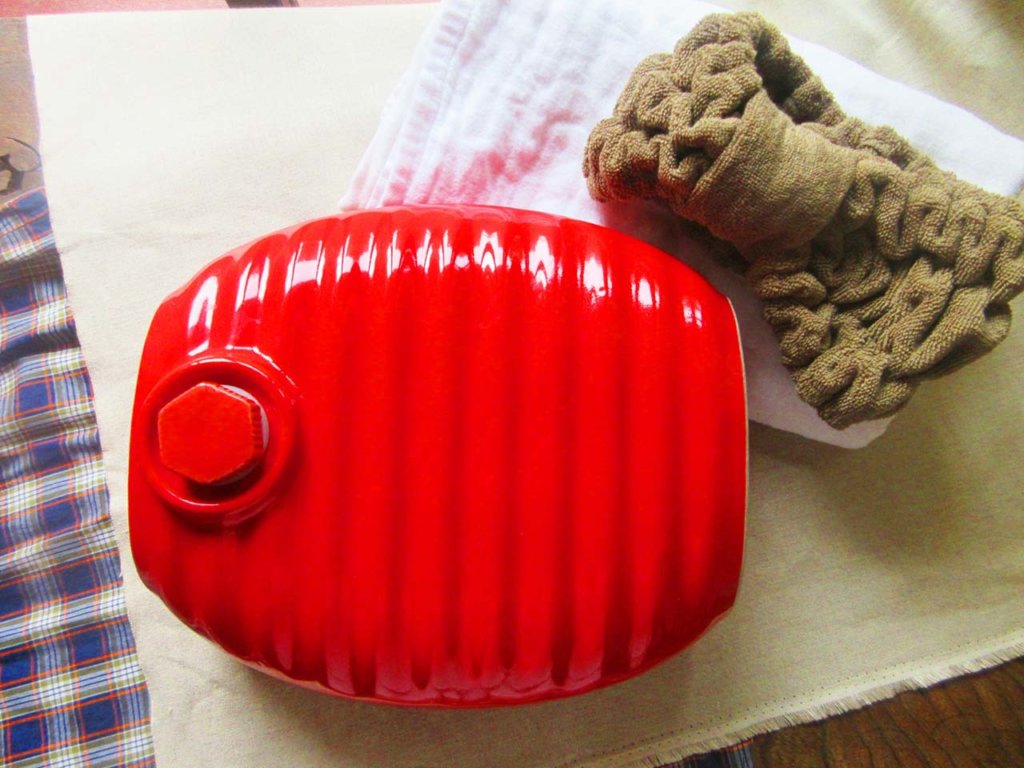 温かそうな湯たんぽ